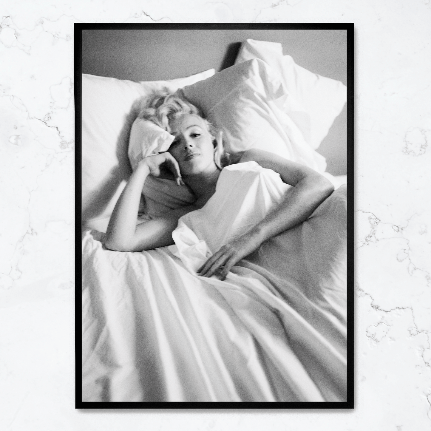 Marilyn Monroe Lying In Bed