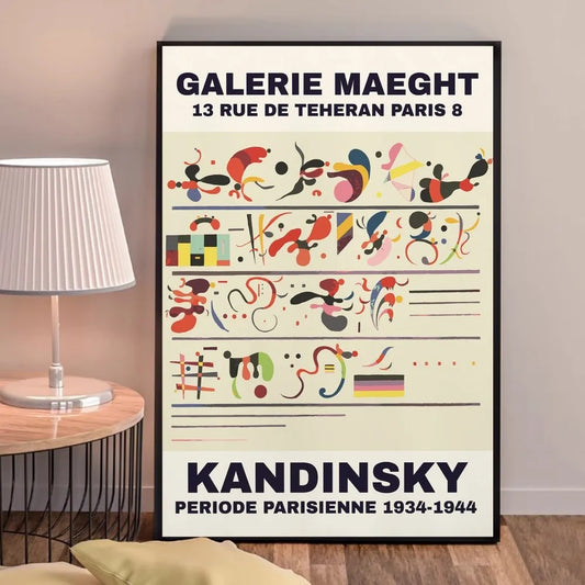 Periodo parisino | Wassily Kandinsky | 1934-1944 | Póster de exposición de arte icónica