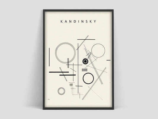 Wassily Kandinsky-naamloze kunstprint