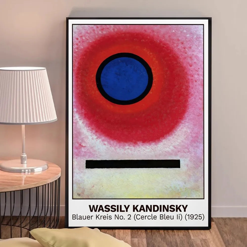 Blauer Kreis n° 2 (Cercle Bleu II) | Vassily Kandinsky | 1925 | Affiche d’exposition d’art emblématique