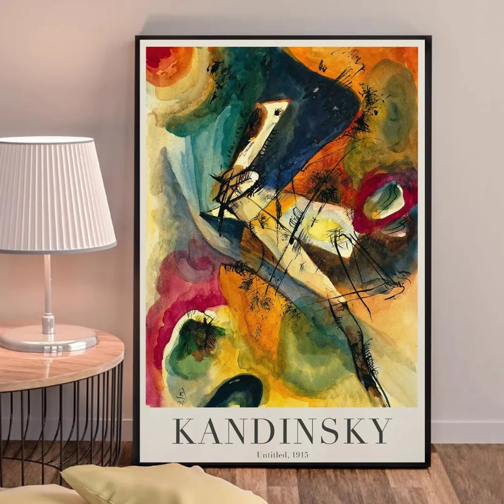 Zonder titel | Wassily Kandinsky | 1915 | Expressionistische kunsttentoonstelling poster