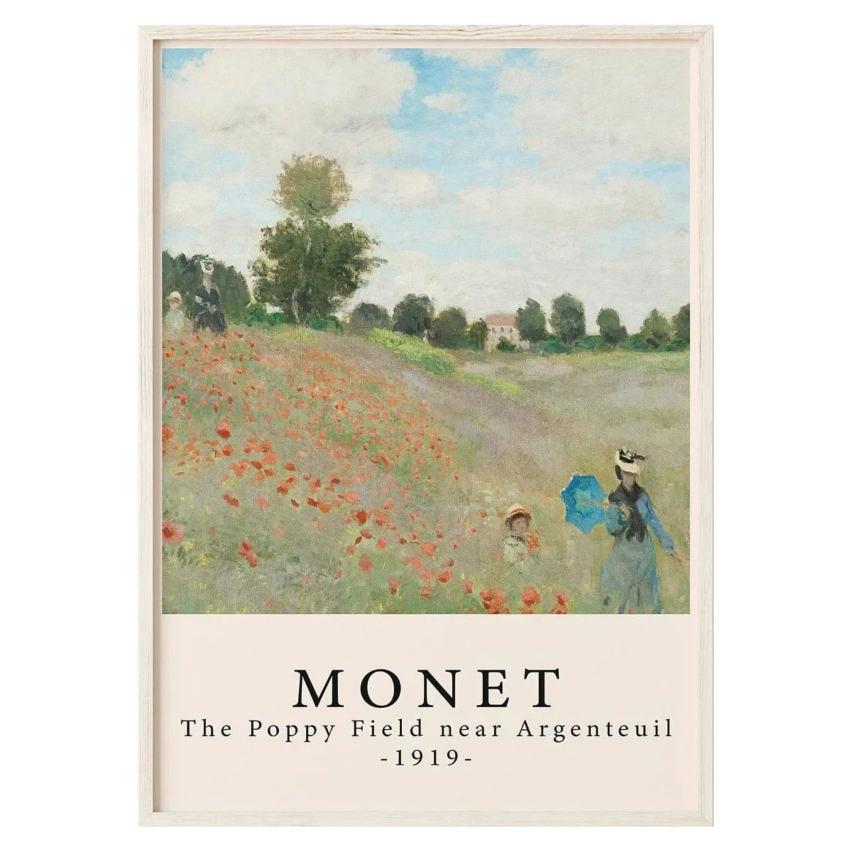 Claude Monet | Série Chef-d'œuvre | Le champ de coquelicots près d'Argenteuil 1919