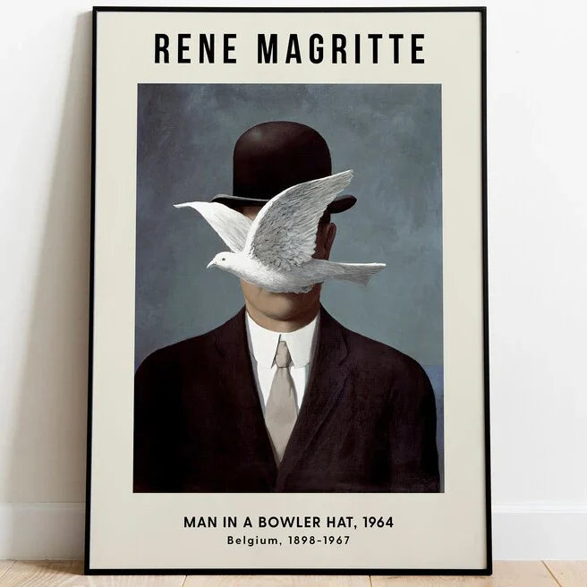 Rene Magritte - Man met bolhoed, 1964