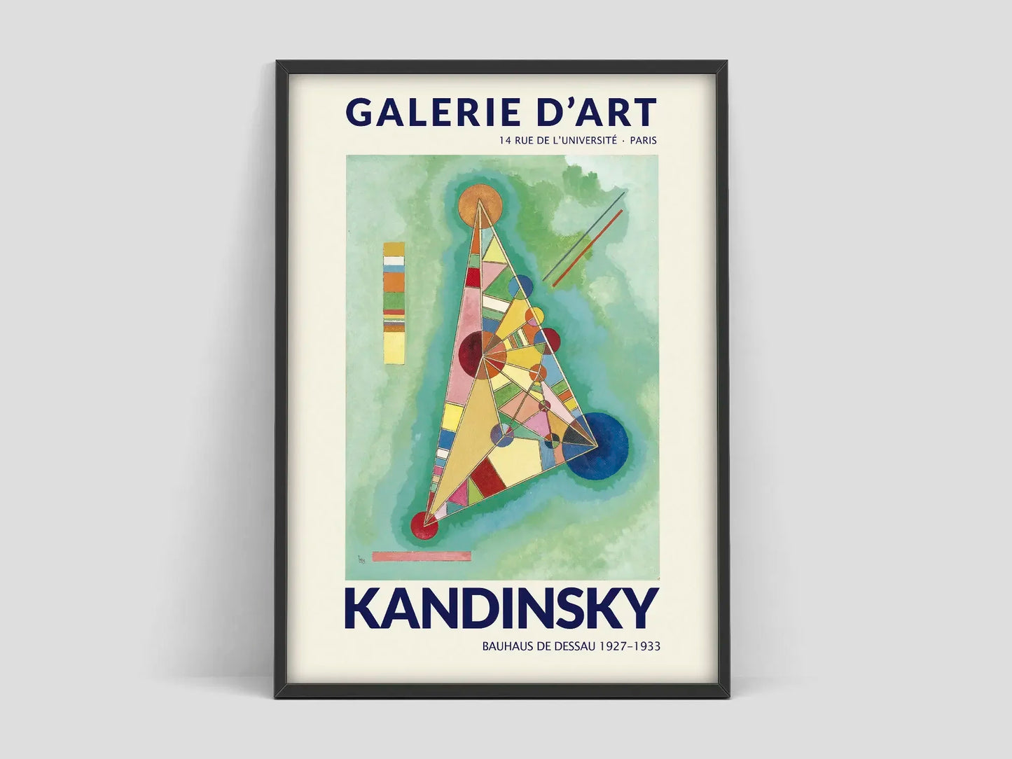 Wassily Kandinsky - Kleurrijk in de driehoek