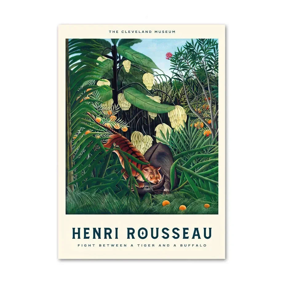 Henri Rousseau - Gevecht tussen een tijger en een buffel