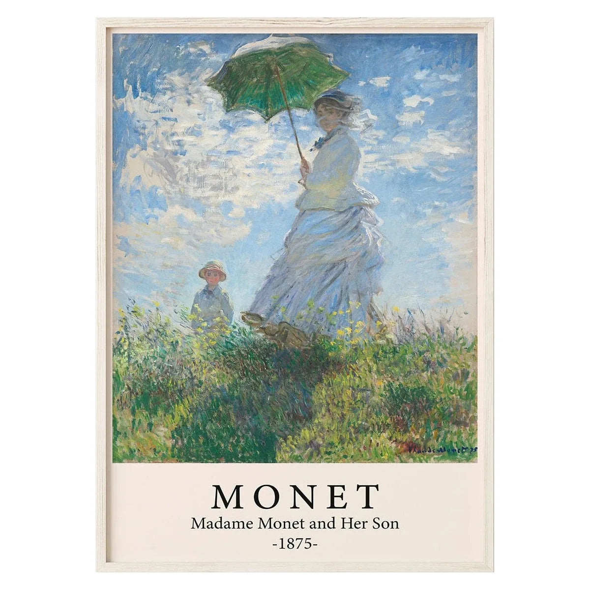 Claude Monet | Série Chef-d'œuvre | Madame Monet et son fils 1875