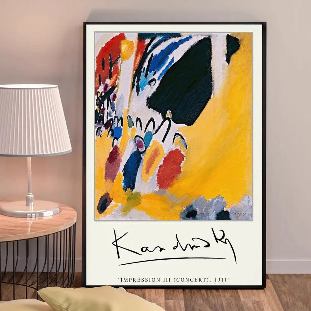 Impressie III (Concert) | Wassily Kandinsky | 1911 | Levendige kunsttentoonstelling poster