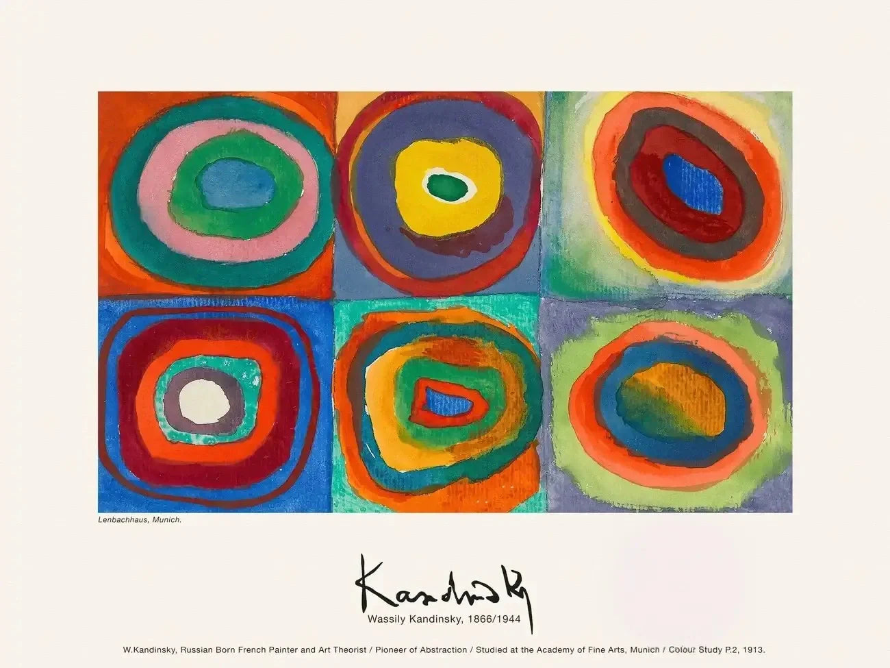 Wassily Kandinsky - Squares with concentric rings