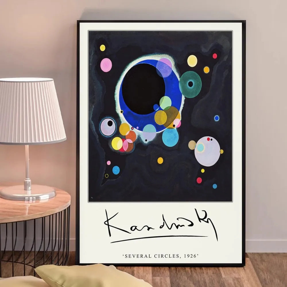 Verschillende kringen | Wassily Kandinsky | 1926 | Tentoonstellingsposter voor hedendaagse kunst