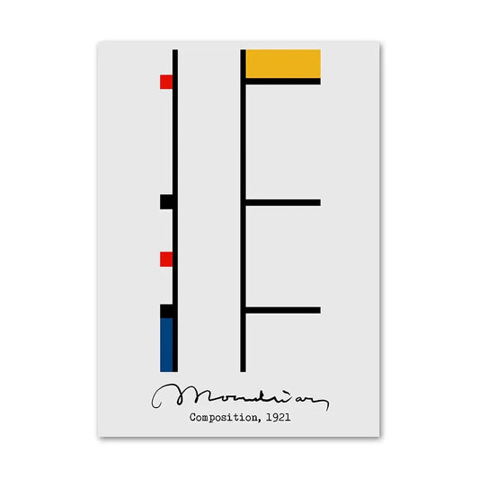 Piet Mondrian - Composición temprana, 1921