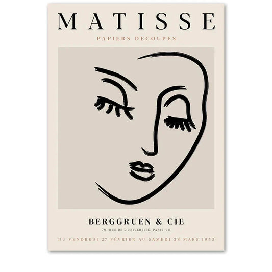 Henri Matisse - Abstract Female Face