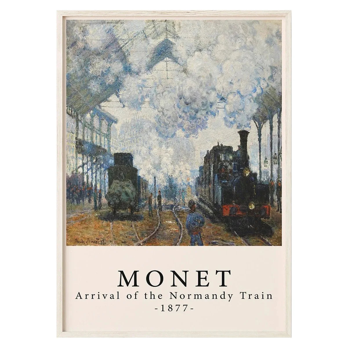 Claude Monet | Meesterwerkserie | Aankomst van de trein naar Normandië 1877