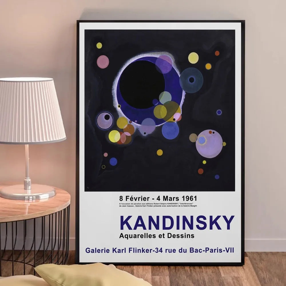 Aquarelles et Dessins | Vassily Kandinsky | 1961 | Affiche d’exposition d’art de collection