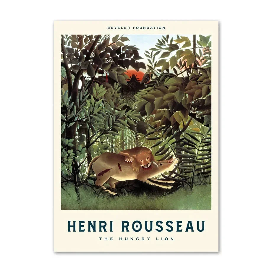 Henri Rousseau - De hongerige leeuw