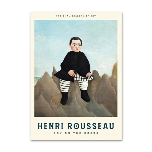 Henri Rousseau - Boy on The Rocks