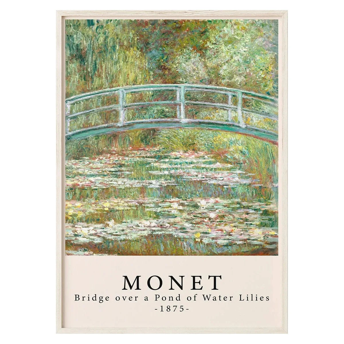 Claude Monet | Série Chef-d'œuvre | Pont sur un étang de Lélies d'eau 1875